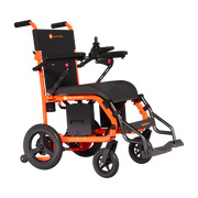OAS Air Ultra lightweight electric wheelchair with spacious seating, 300-lb capacity, and moderate terrain capability